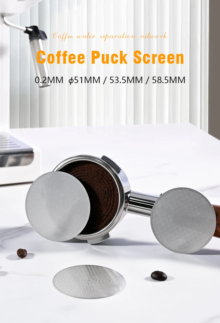 Filtre Puck Screen Espresso – Acier Inoxydable 51/53/58,5 mm
