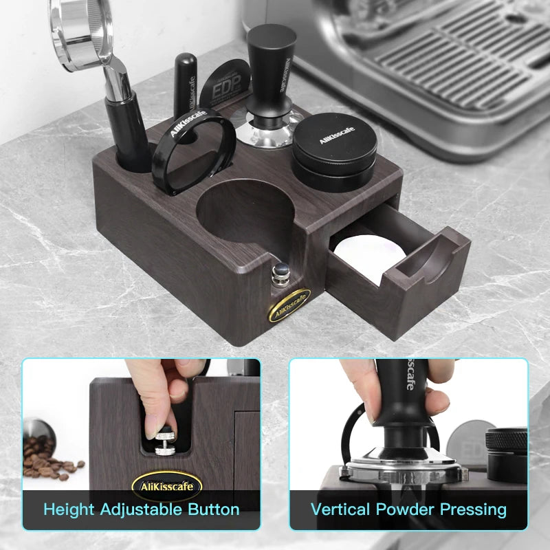 Station de Tassage Espresso – Support Tamper & Porte-Filtre