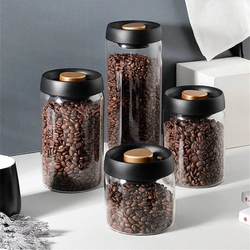 Boîte à Café Sous Vide – Conservation Hermétique des Grains