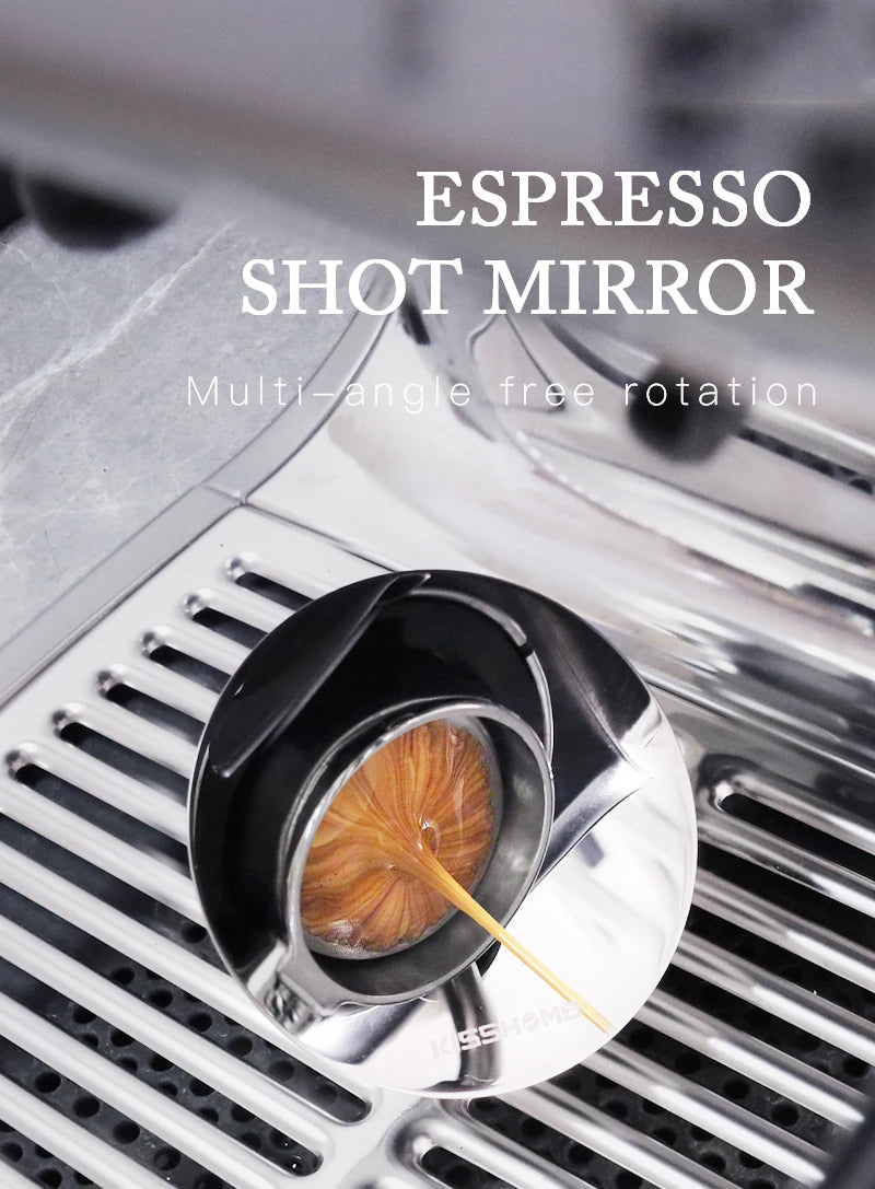 Miroir d’Extraction Espresso Magnétique – Contrôlez Votre Shot