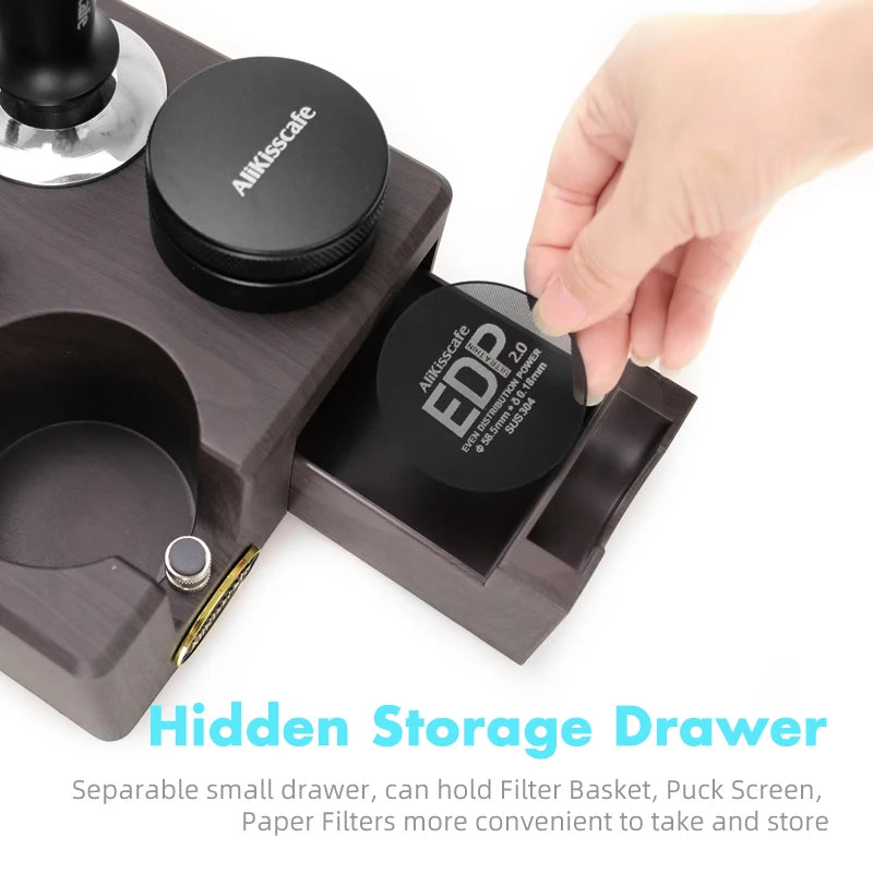 Station de Tassage Espresso – Support Tamper & Porte-Filtre