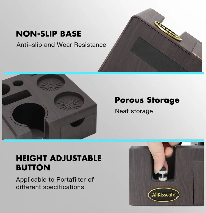 Station de Tassage Espresso – Support Tamper & Porte-Filtre