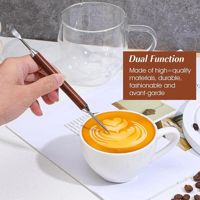 Stylos Latte Art (Lot de 2) – Dessinez sur Votre Mousse de Lait