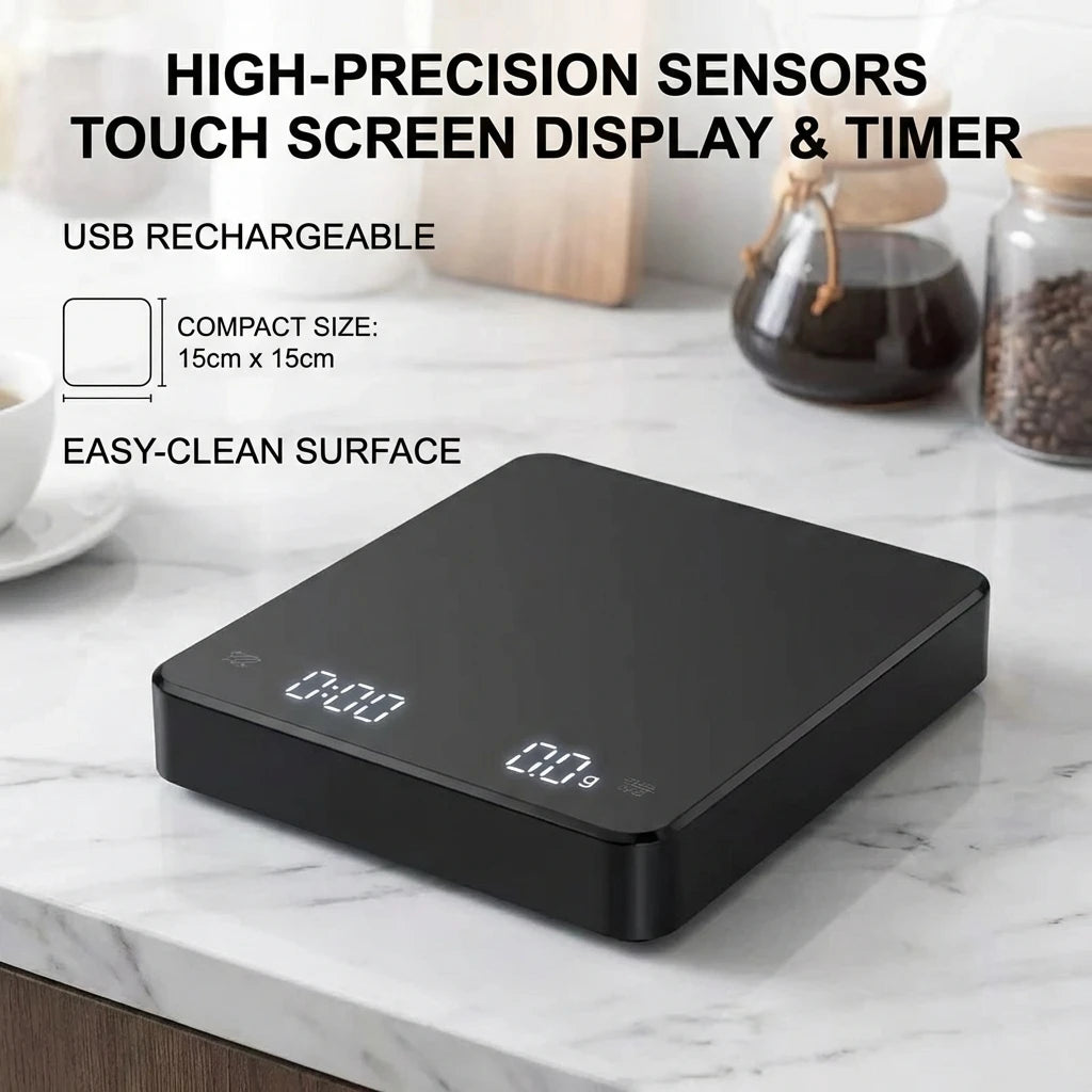 Balance Espresso 0,1 g avec Timer – Précision Barista