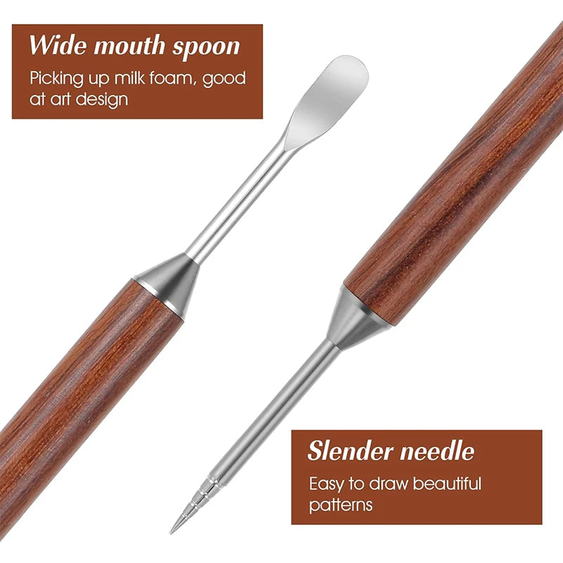 Stylos Latte Art (Lot de 2) – Dessinez sur Votre Mousse de Lait