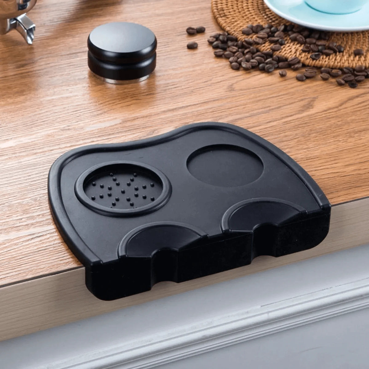Tapis de Tassage Espresso en Silicone – Antidérapant