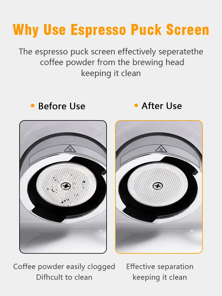 Filtre Puck Screen Espresso – Acier Inoxydable 51/53/58,5 mm