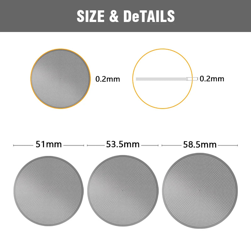 Filtre Puck Screen Espresso – Acier Inoxydable 51/53/58,5 mm