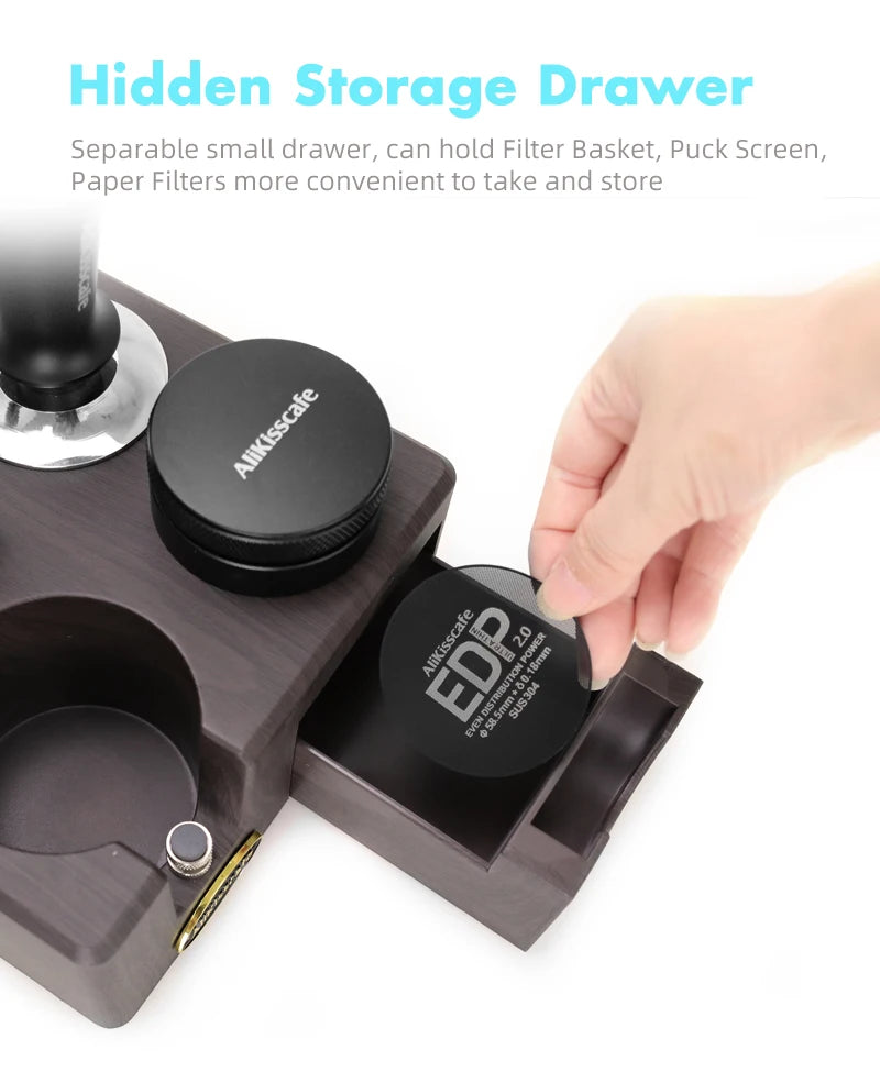 Station de Tassage Espresso – Support Tamper & Porte-Filtre