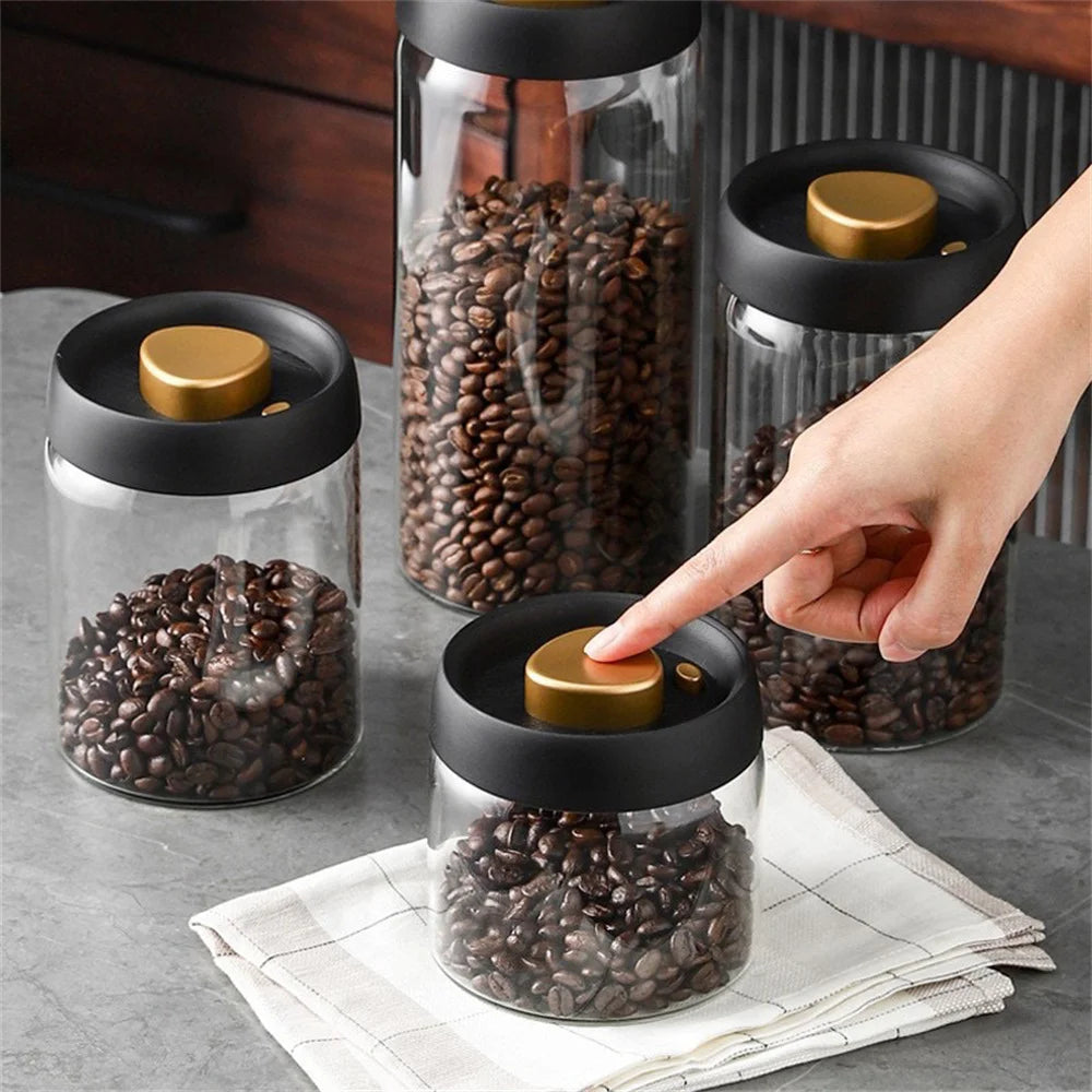 Boîte à Café Sous Vide – Conservation Hermétique des Grains