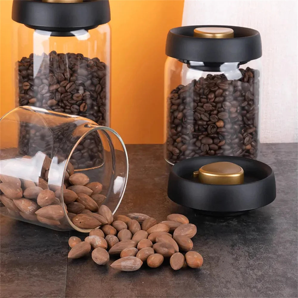Boîte à Café Sous Vide – Conservation Hermétique des Grains
