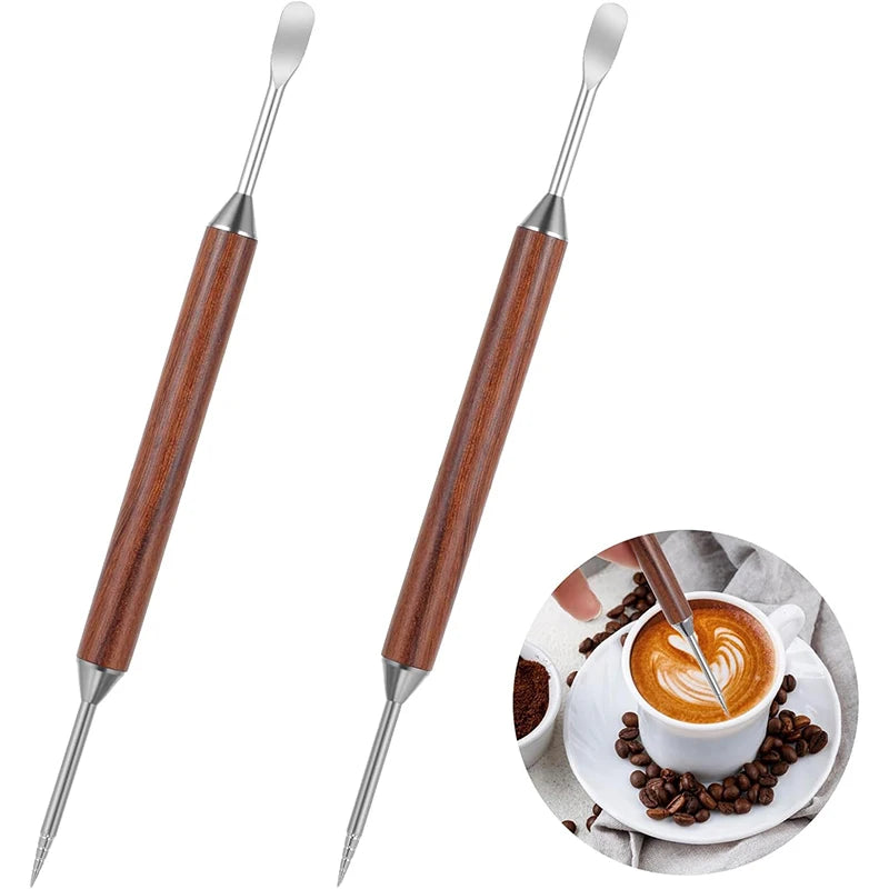 Stylos Latte Art (Lot de 2) – Dessinez sur Votre Mousse de Lait