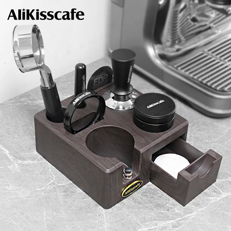 Station de Tassage Espresso – Support Tamper & Porte-Filtre
