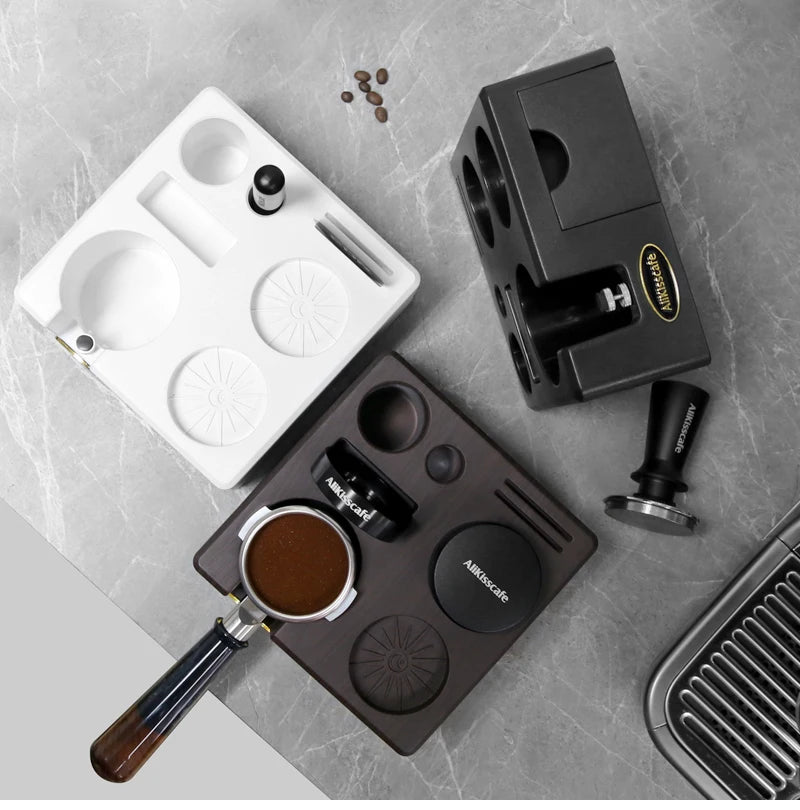 Station de Tassage Espresso – Support Tamper & Porte-Filtre