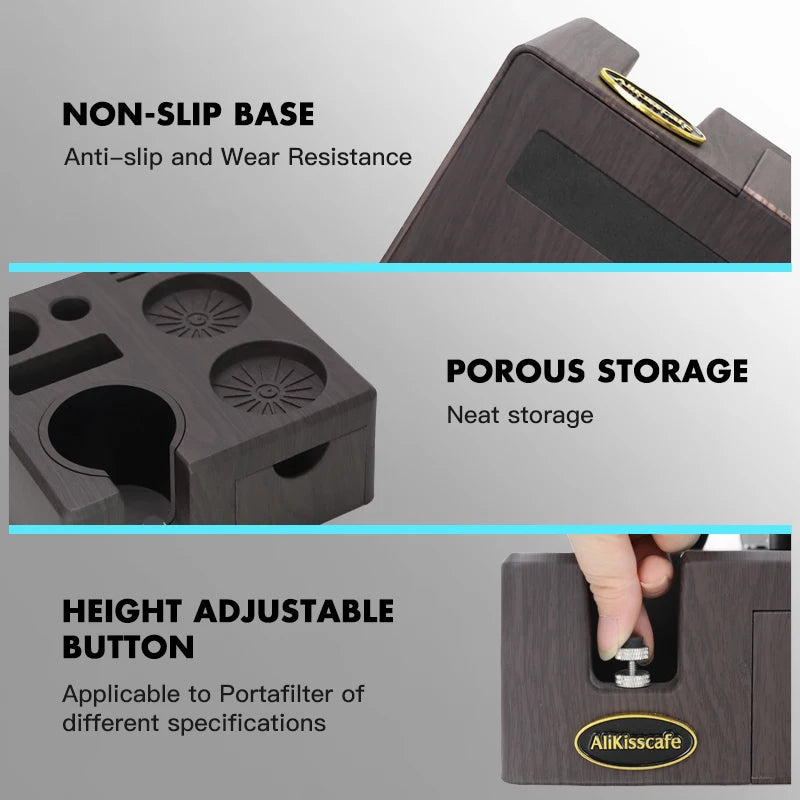 Station de Tassage Espresso – Support Tamper & Porte-Filtre