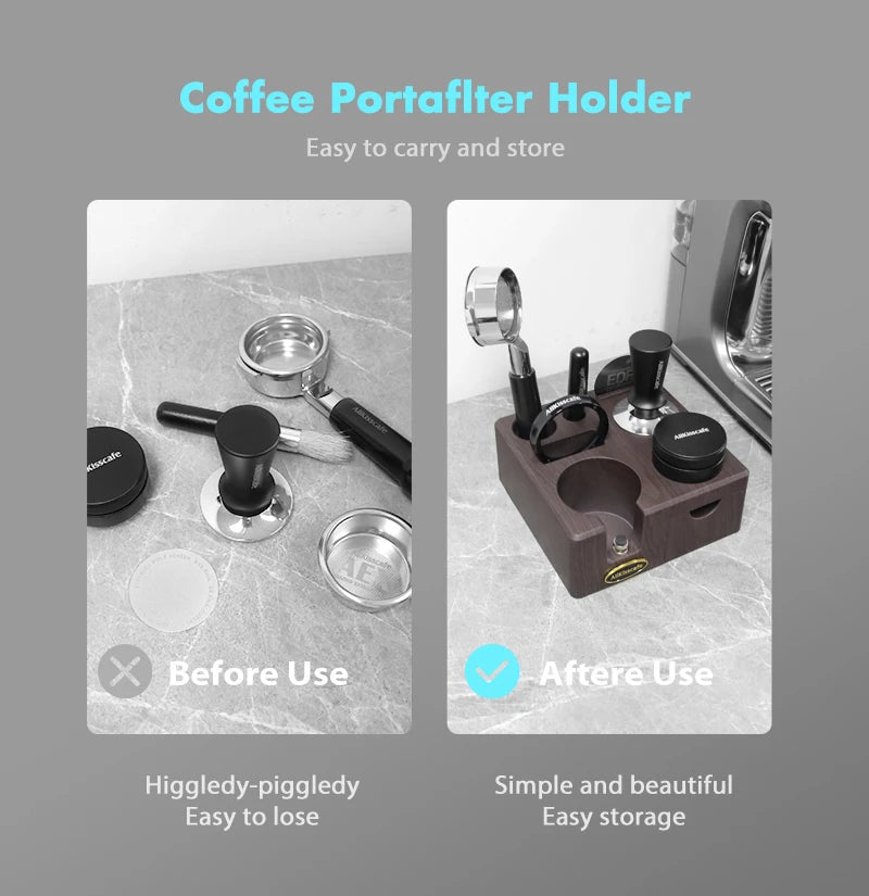 Station de Tassage Espresso – Support Tamper & Porte-Filtre
