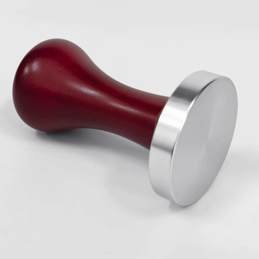 Tamper Espresso à Manche Bois – Base Plate 51/53/58 mm