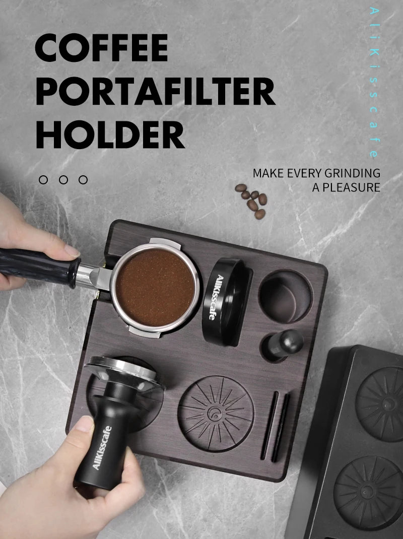 Station de Tassage Espresso – Support Tamper & Porte-Filtre
