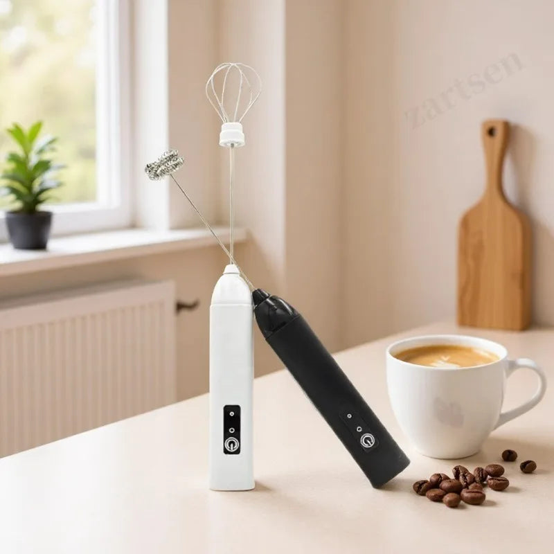 Mousseur à Lait Électrique Rechargeable – Mousse Onctueuse en Quelques Secondes
